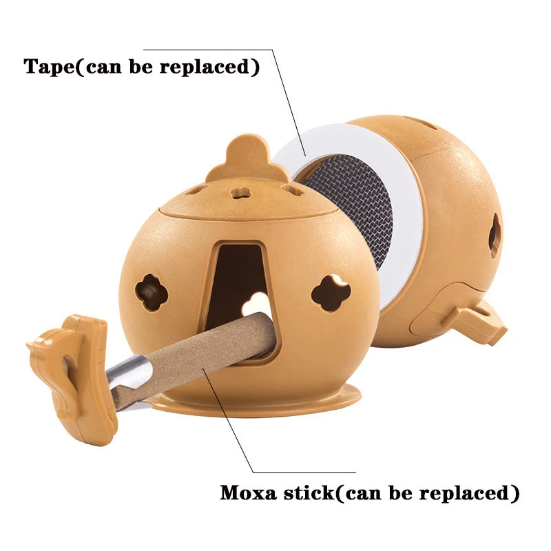 Cupping Massage Moxibustion Box Moxa Sticks Burner Acupuncture Point Therapy Women Gynaecopathia Heating Therapy Pain Relief