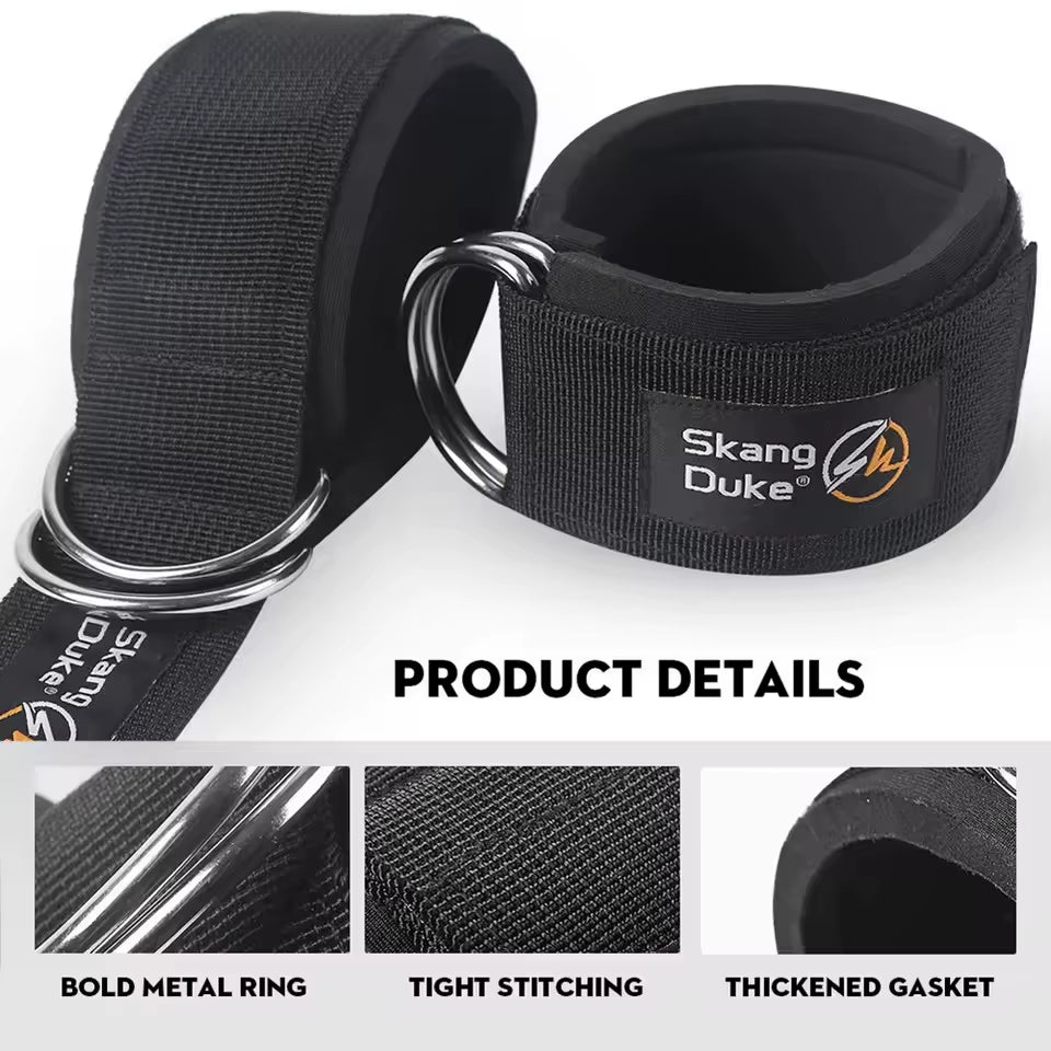 1/2PCS Padded Ankle Straps Ankle Straps for Cable Machines D-Ring Comfortable Gym Pulley Anklet Fitness Anklet for Gym Pulley