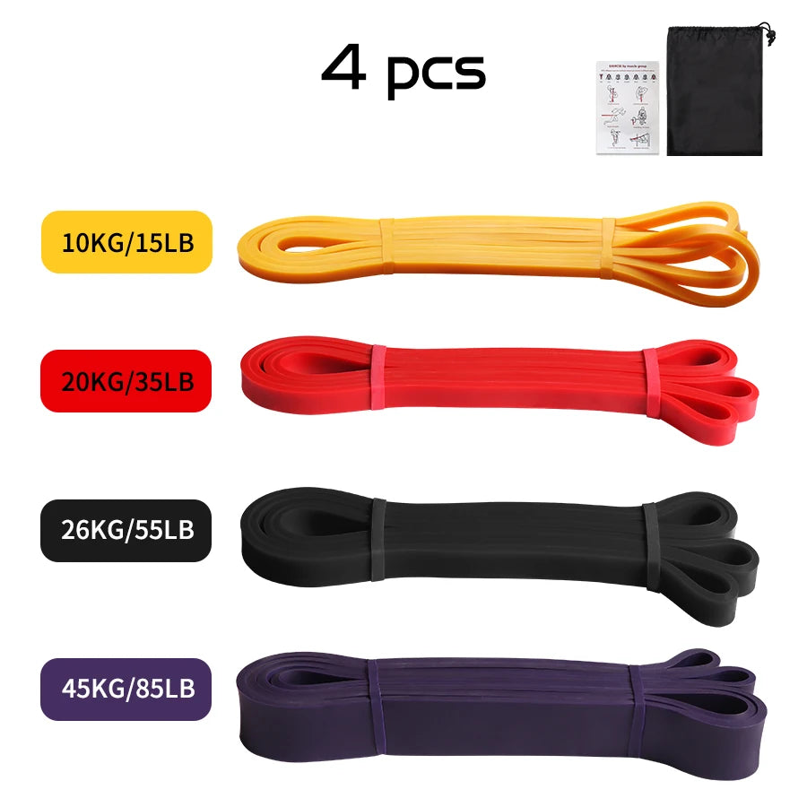 Heavy Duty Pilates Resistance Band for Workout Fitness Exercise Elastic Latex Band for Strength Training Crossfit Gym Equipment