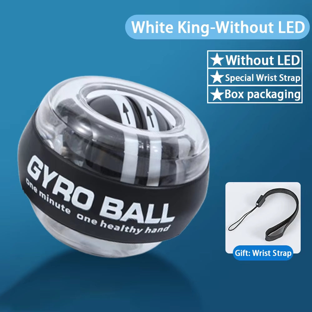 Wrist Power Hand Ball Auto-Start Grip Ball Strengthener Gyroscopic Arm Gyro Hand Ball Home Fitness Forearm Exerciser ﻿