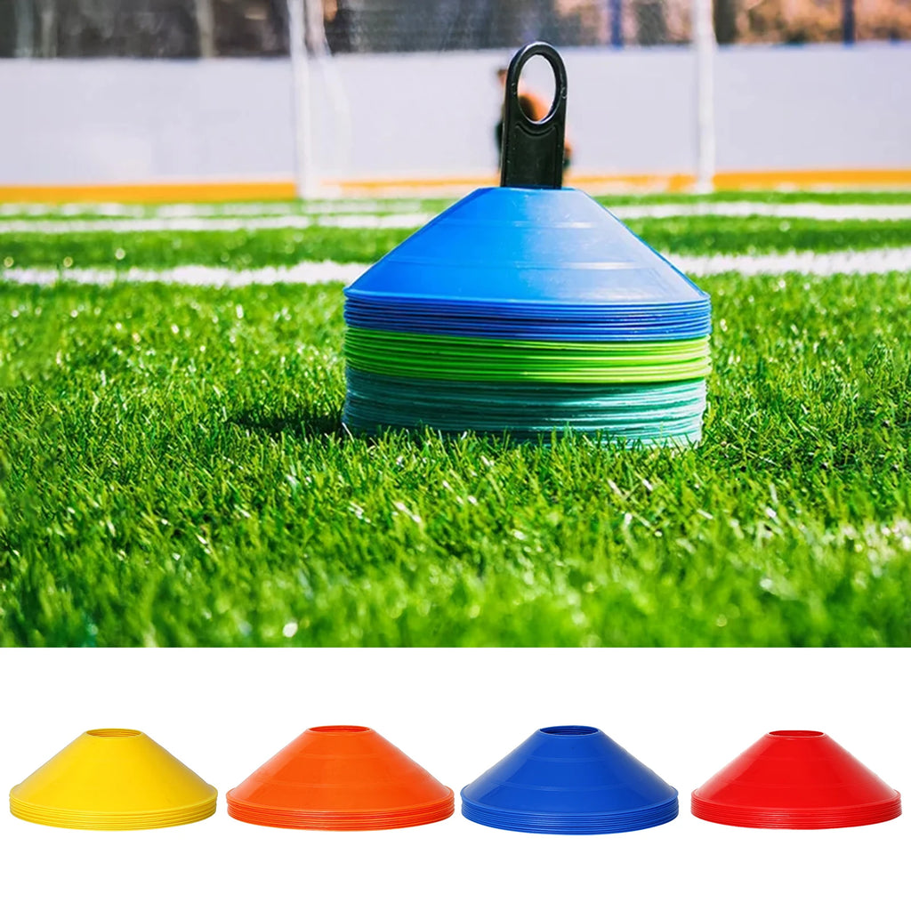 Durable Flat Training Discs for Soccer Basketball Football Agility Drills High Visibility Multi Sport Markers Portable