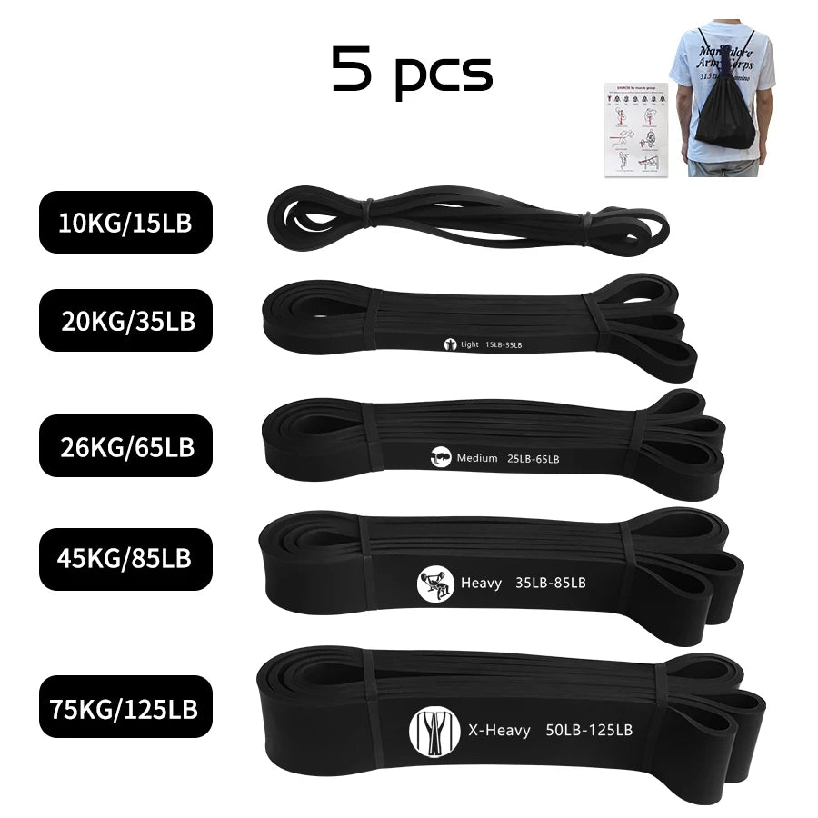 Heavy Duty Pilates Resistance Band for Workout Fitness Exercise Elastic Latex Band for Strength Training Crossfit Gym Equipment