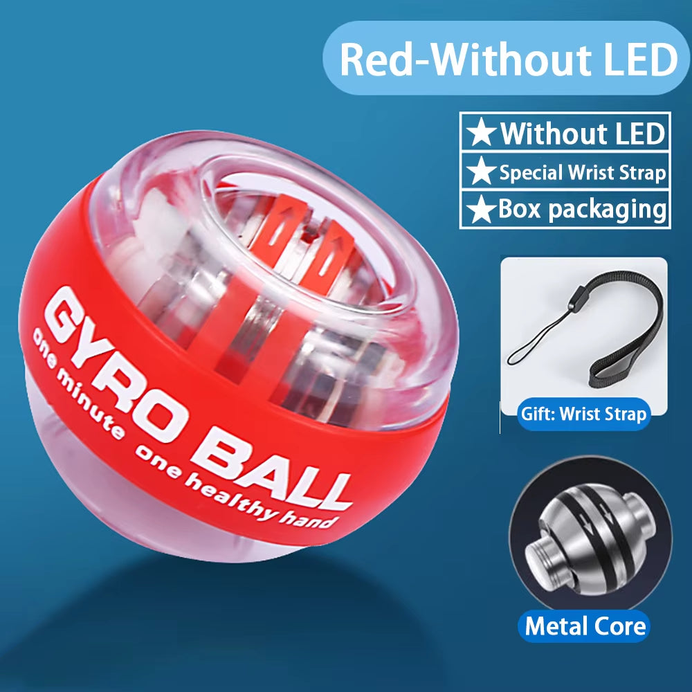 Wrist Power Hand Ball Auto-Start Grip Ball Strengthener Gyroscopic Arm Gyro Hand Ball Home Fitness Forearm Exerciser ﻿