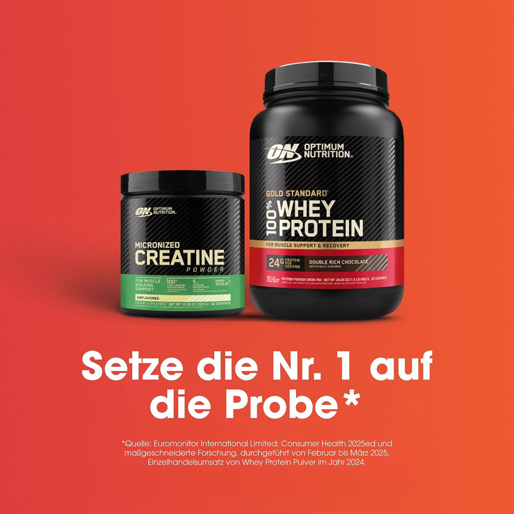 Optimum Nutrition Mikronisiertes Kreatin Pulver, Geschmacksneutral, 317G, 93 Portionen