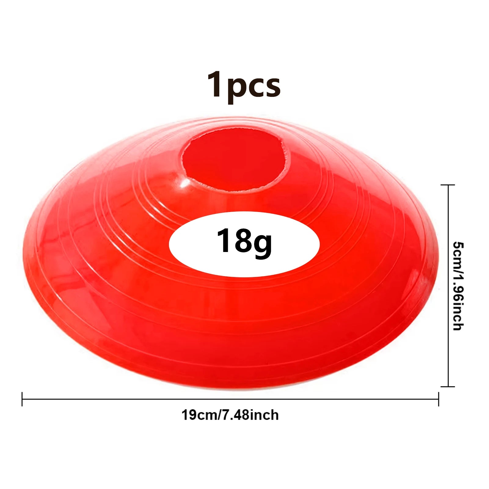 Durable Flat Training Discs for Soccer Basketball Football Agility Drills High Visibility Multi Sport Markers Portable