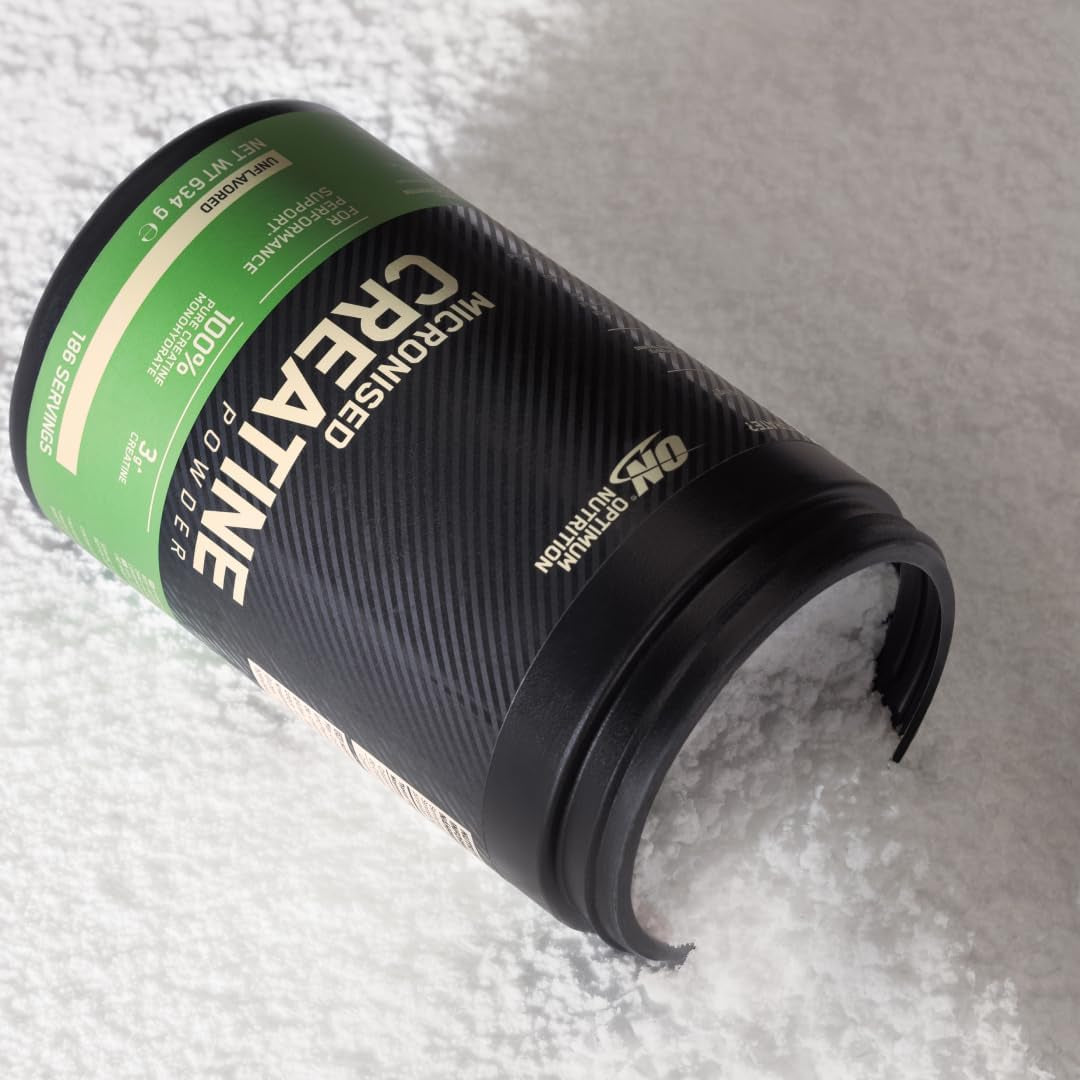 Optimum Nutrition Mikronisiertes Kreatin Pulver, Geschmacksneutral, 317G, 93 Portionen