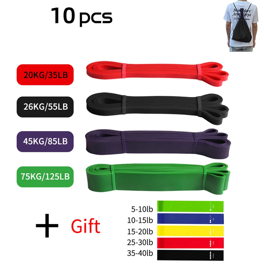 Heavy Duty Pilates Resistance Band for Workout Fitness Exercise Elastic Latex Band for Strength Training Crossfit Gym Equipment