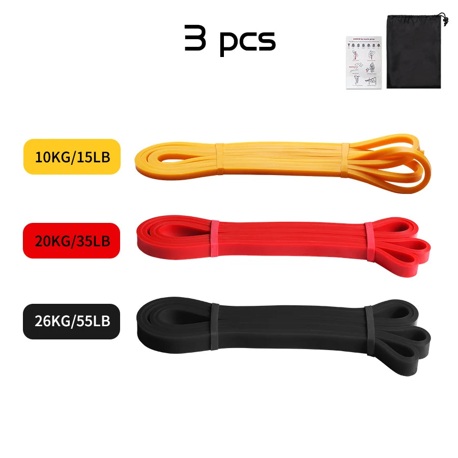 Heavy Duty Pilates Resistance Band for Workout Fitness Exercise Elastic Latex Band for Strength Training Crossfit Gym Equipment