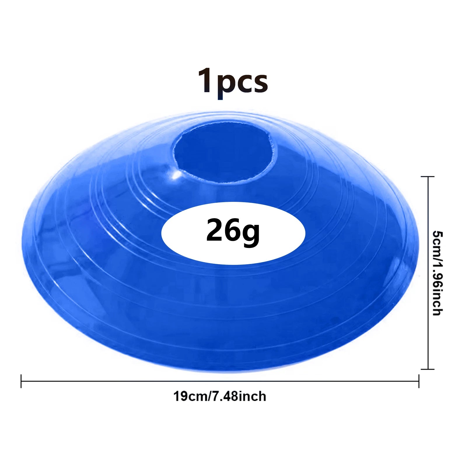 Durable Flat Training Discs for Soccer Basketball Football Agility Drills High Visibility Multi Sport Markers Portable