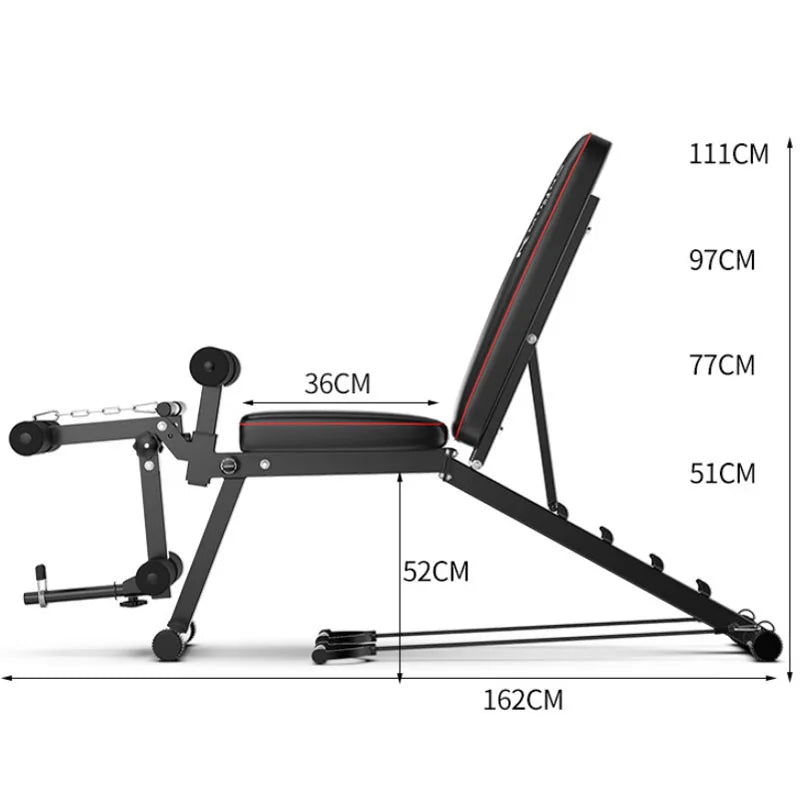 Multi-Functional Fitness Dumbbell Stool, Household Supine Board, Sit Up, Weightlifting Bench