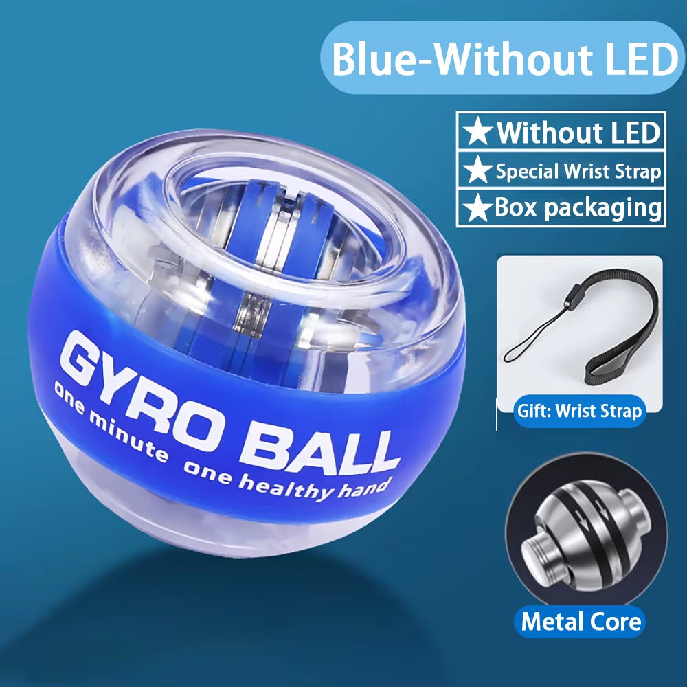 Wrist Power Hand Ball Auto-Start Grip Ball Strengthener Gyroscopic Arm Gyro Hand Ball Home Fitness Forearm Exerciser ﻿