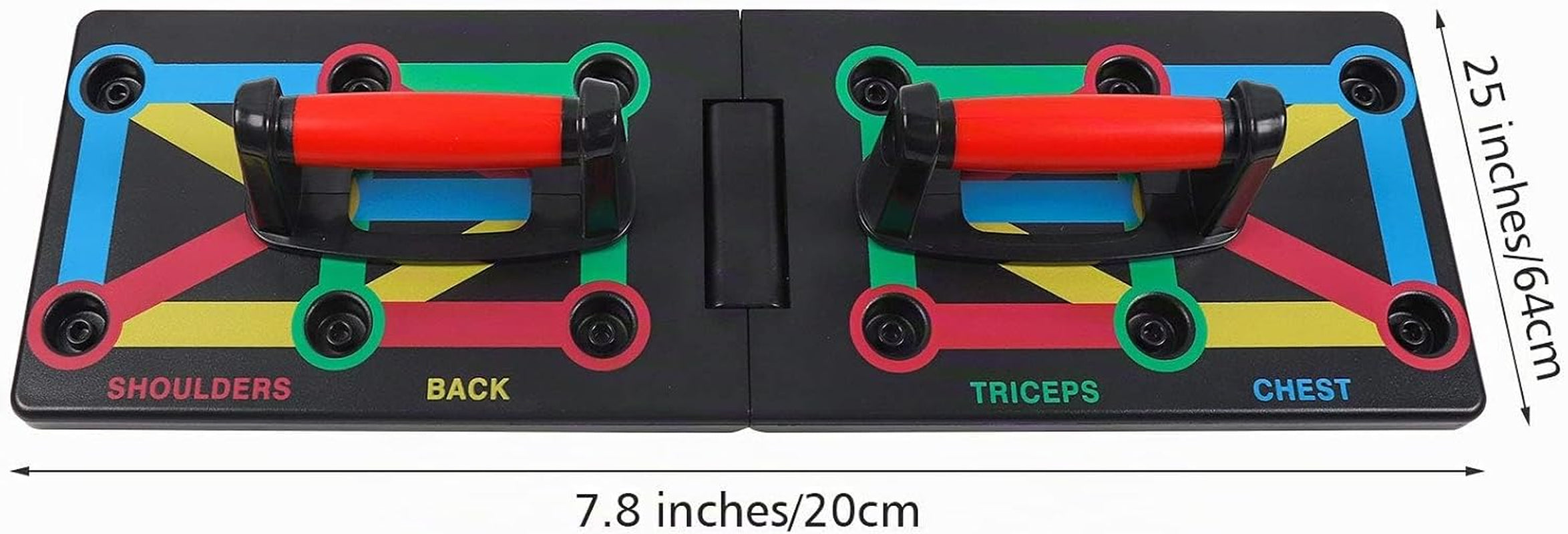 Push-Up Rack Board, 12-In-1 Foldable Multifunctional Home Training Fitness Equipment, Portable Push-Up Training Frame, Adjustable Push-Up Board