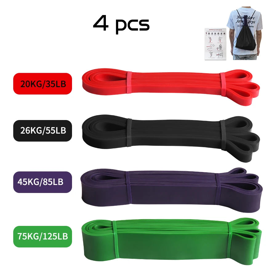 Heavy Duty Pilates Resistance Band for Workout Fitness Exercise Elastic Latex Band for Strength Training Crossfit Gym Equipment